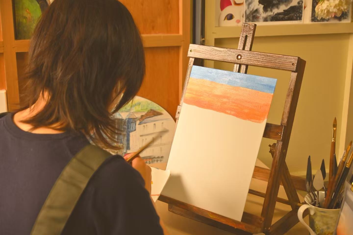 サンプルを見ながら描く